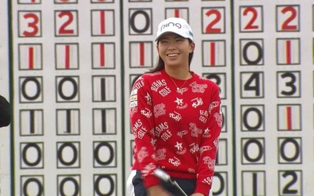 【動画】渋野日向子、最終18番は10メートル超のロングパットを沈めバーディ