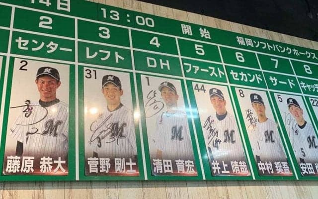 ロッテ、ナインの顔パネルなどネットオークション実施　「世の中に一つしかない一品」