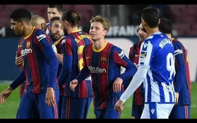 ソシエダに逆転勝利のバルサ 決勝弾のデ・ヨングなど“若手3選手”に最高評価「8」