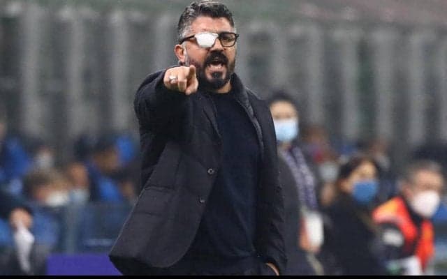 インテルに敗れたナポリ、ガットゥーゾは審判に怒りの矛先向ける 「本当に不条理な退場処分」