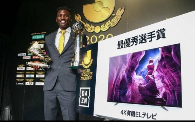 MVP受賞の柏FWオルンガが28ゴールで最も印象深いのは「仙台戦のゴール」《2020Jリーグアウォーズ》