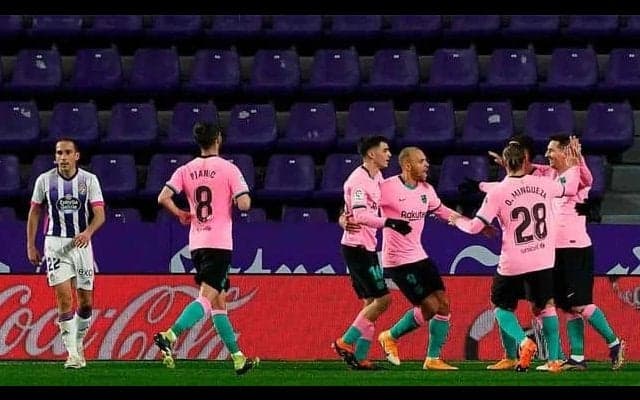 バルサ リーグ戦のアウェイで4節以来の勝利、バジャドリードに3発快勝