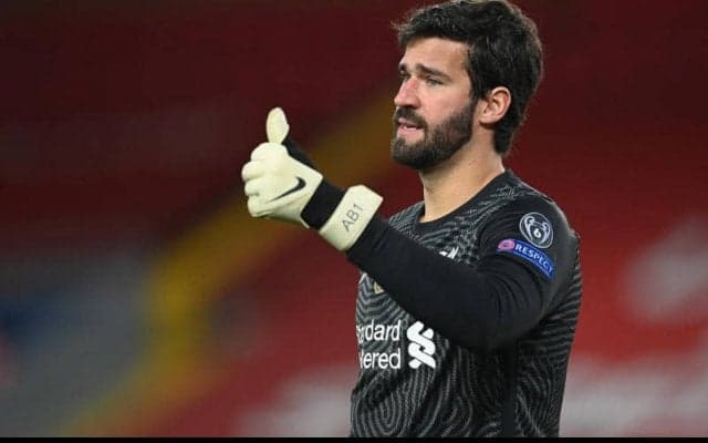 リバプールの単独首位を喜ぶアリソン「他チームにプレッシャーをかけられる」