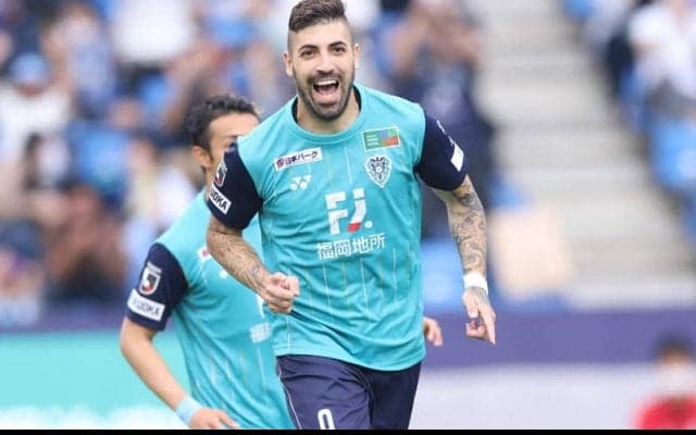 J1復帰の福岡がFWフアンマ・デルガドと契約更新、今季はJ2で8得点