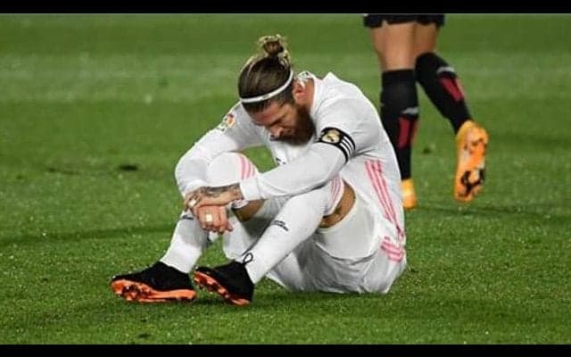 セルヒオ・ラモスが2021年いきなりつまずく