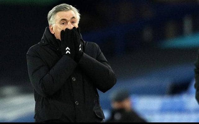 新年黒星発進のエバートン指揮官アンチェロッティ、1ptも掴めずの結果を悔しがる