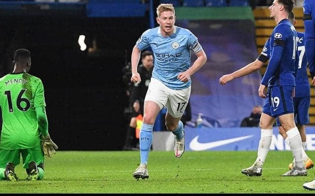 最前線出場で1G1Aのデ・ブライネをペップも激賛！ 「言葉は不要」