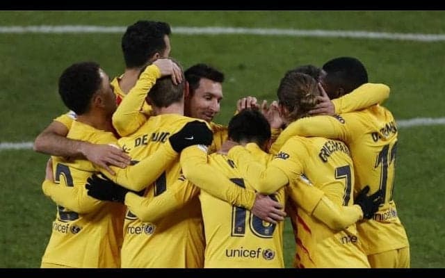 メッシの今季2度目の2ゴールでバルサが監督交代のビルバオに逆転勝ち...3位に浮上