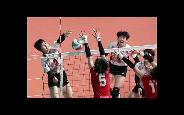 敬愛学園、左利き両センター奮闘実らず　春高バレー