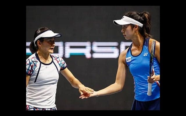  青山/ 柴原組 開幕戦初戦は白星 