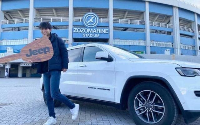 ロッテ和田にジープ1年無料貸与　贈呈式で喜び「なんといっても見た目がカッコイイ」