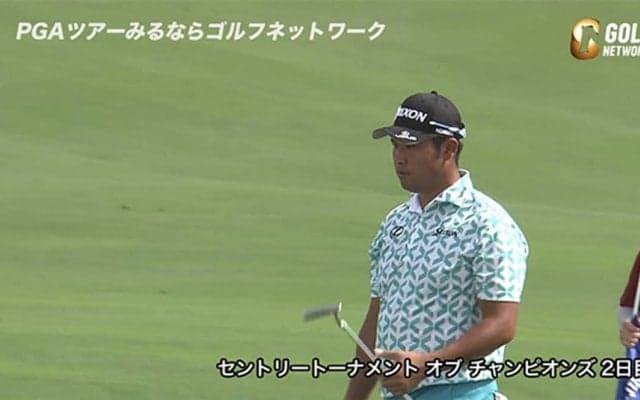 【動画】松山英樹、5番パー5では約3.5メートルのパットを沈めバーディ