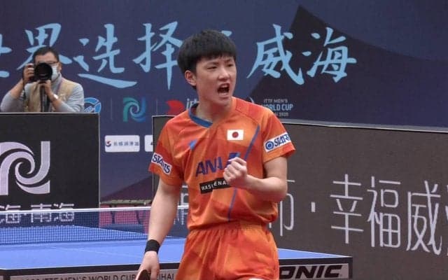 【卓球】男子W杯 準決勝の馬龍戦で見せた張本智和の進化