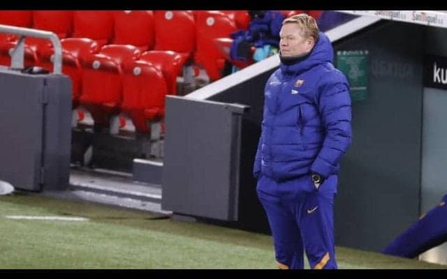 “メッシが控えの可能性も？”スーペルコパに挑むクーマンがチーム状況を明かす