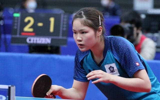 関西学生チャンピオン皆川優香、“怪童”張本美和に勝利　張本「実力が足りなかった」