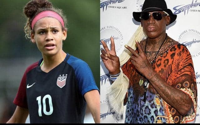 バスケ界のレジェンド、ロッドマン氏の娘がNWSLドラフト有力候補に