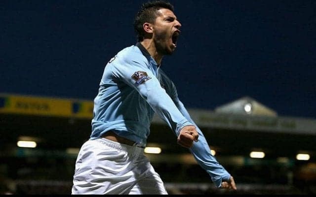 シティの絶対的エース、アグエロがそのパワーを遺憾なく発揮したロケットハーフボレー【インクレディブル・ゴールズ】