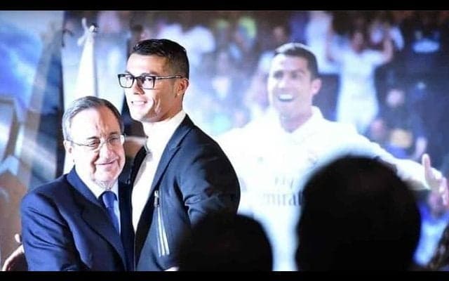 C・ロナウドとレアル会長がユヴェントス施設で再会！？「フレンドリーに会話」