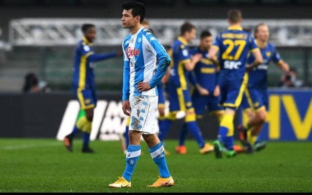 開始10秒弾もナポリ、難敵ヴェローナに逆転負け《セリエA》