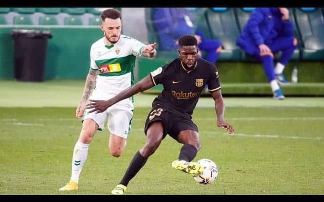 長いトンネルの先に“光”...ユムティティが2度目のフル出場で勝利に貢献