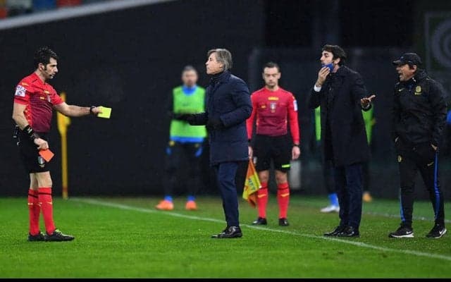 審判罵倒のコンテ、2試合のベンチ入り禁止と罰金