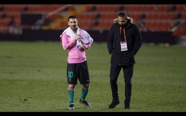 メッシ、バジェカスでU-20W杯優勝メンバーと再会