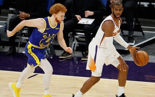 サンズが21点差でウォリアーズに快勝…デビン・ブッカーが欠場も7選手が2ケタ得点の活躍