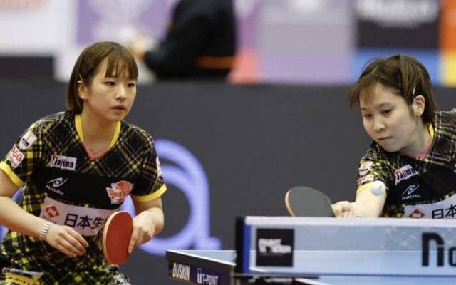 “ダブルス巧者”前田美優10勝目でチームの連敗ストップ　平野美宇「組んでいて勉強になる」