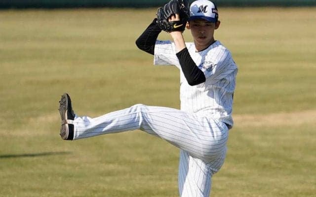 ロッテ佐々木朗、初日ブルペンで剛球披露　2年目への期待「映像でもこんな威力」