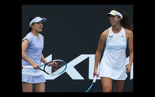  青山/柴原組 6連勝で8強入り 