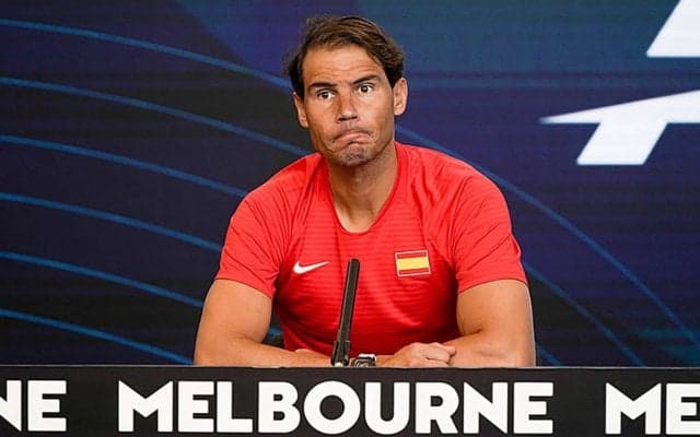 ナダルが腰の痛みにより、ATPカップ第1戦を欠場