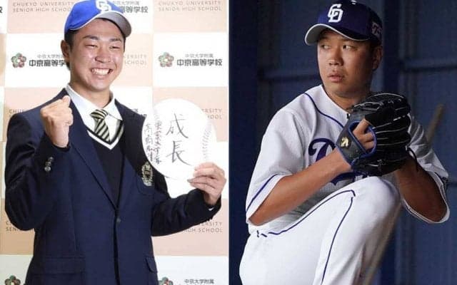 中日ドラ1・高橋宏斗が初ブルペン　大野雄大との映像に「エース＆未来のエース」