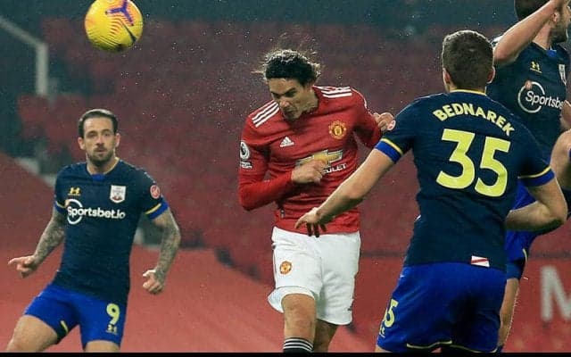 カバーニ、大事に至らず！ スールシャールがエバートン戦起用可能を主張