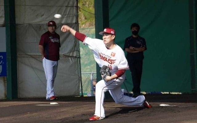 田中将大、初ブルペン一問一答　NPB球は「現状大丈夫」、変化球は「良かった」