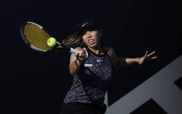 予選突破の日比万葉は接戦の末、ストレートで敗戦。グランドスラム初勝利ならず