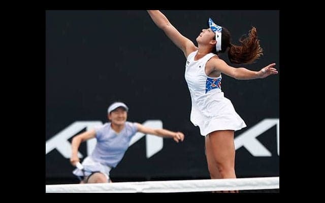  青山/ 柴原 ペアで全豪初8強 