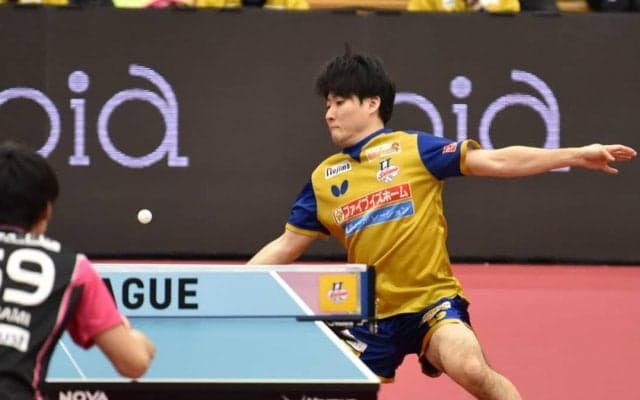 英田理志、前期MVP戸上に勝利　坂本監督「英田の成長がチームの成長、Tリーグができた意味」