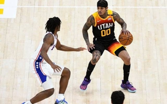 シクサーズとジャズによる“東西首位対決”で大暴れを見せたジョーダン・クラークソン