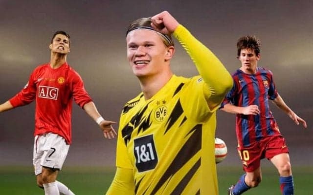 ハーランドがメッシとC・ロナウドを“圧倒” CL史上初の記録