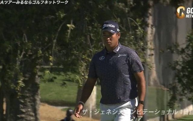 【動画】松山英樹、17番パー5では砂イチで楽々バーディ