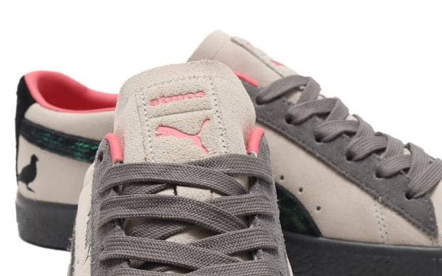 PUMA SUEDE STAPLE atmos - NYバスケのレジェンドゆかりのモデルに東京とNYの象徴をあしらった「CROW & PIGEON」第二弾
