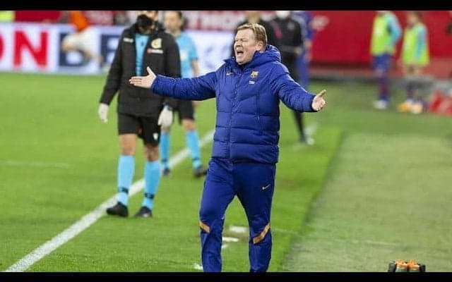 クーマンも苛立ち隠せず...終盤の失点で試合後の“恒例行事”は中止に