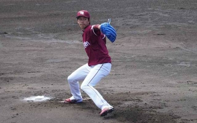 楽天岸、初実戦で2回無失点　田中将らと開幕投手候補も「1年間しっかり…」