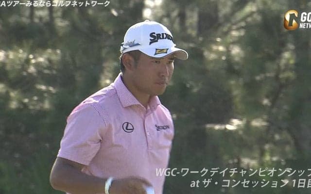 【動画】松山英樹、10ｍのパットを沈めるなど6バーディを奪取