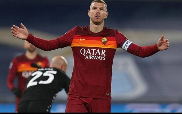 ローマに痛手、ジェコが内転筋のケガで2週間の離脱か