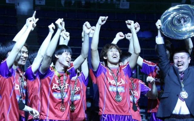 Tリーグ初制覇の琉球・張一博監督「良い選手、良いチームに恵まれた」 会見で喜び語る