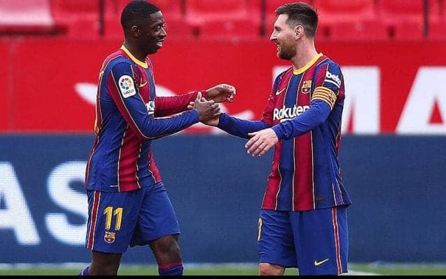 デンベレ＆メッシ弾のバルセロナが完勝でセビージャの連勝を「6」でストップ!　逆転目指すコパでのリターンマッチに弾み《ラ・リーガ》