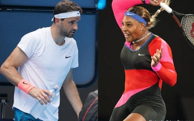 ディミトロフと女王セリーナが合同練習でヒッティング[２年ぶり2度目]