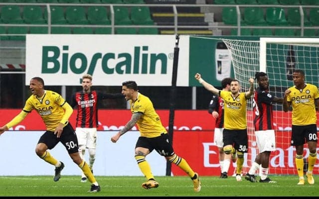 イブラ欠いたミラン、ラストプレーのPK弾でウディネーゼに追いつくも痛恨ドロー《セリエA》