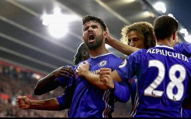 パワーだけじゃない!“野獣” D・コスタが強烈なカーブをかけて決めた美しいミドルシュート/2016-17【スーパーゴール図鑑/チェルシー】